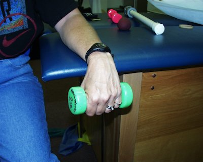 wrist ext with dumbell